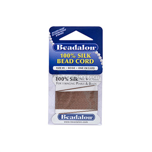 Beadalon Silk Thread 실크사 (Beige/2M)
