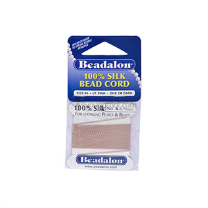 Beadalon Silk Thread 실크사 (L.Pink/2M)