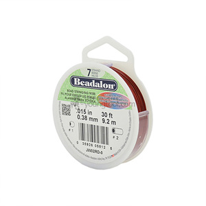 Beadalon 7가닥 와이어 (Clear Red/9.2M)